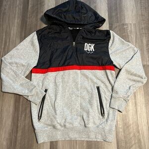DGK HALF ZIP HOODIE
